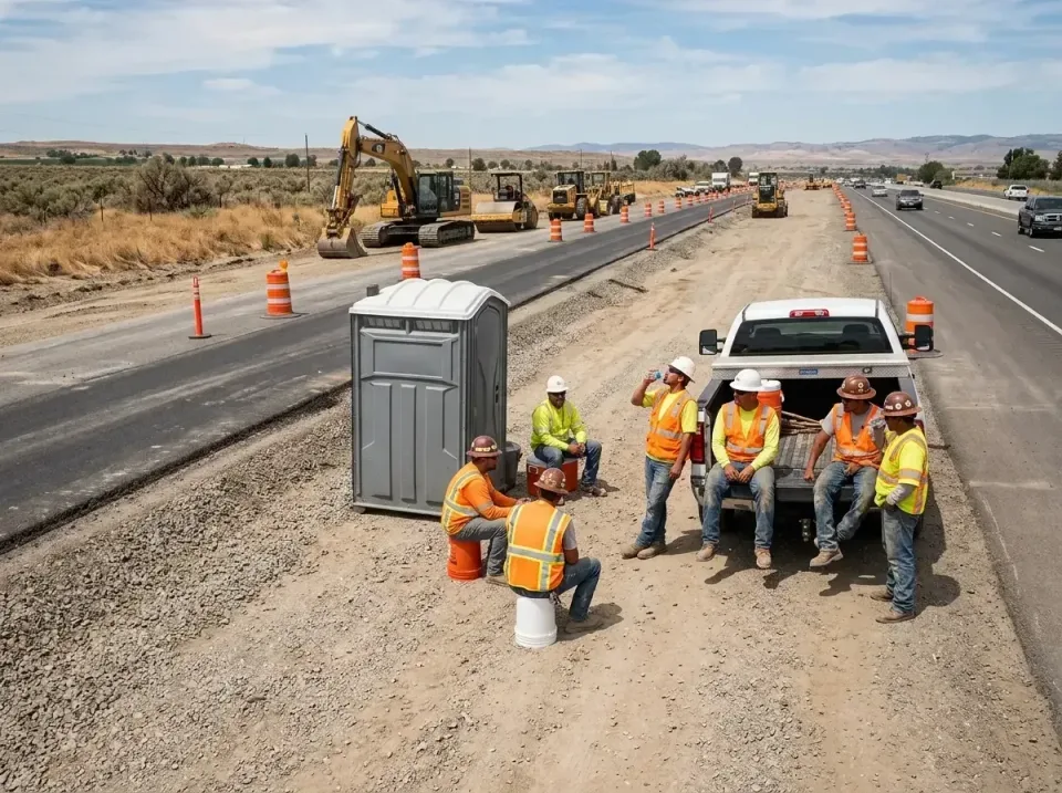 highway-road-construction-crew-007 — frequently asked questions, Porta Potty and Restroom Rentals in Crooked River Ranch, OR